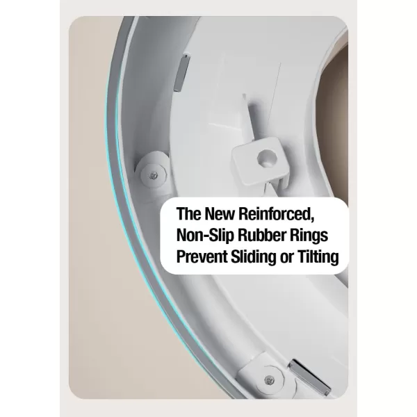 PandaEar Baby Toddler Potty Training Toilet Seat for Boys and Girls with Handles Child Kids Potty Seat Toilet Seat Attachment Safe Urine Guard NonSlip Rubber Rim Fits Round ampamp Oval Toilets