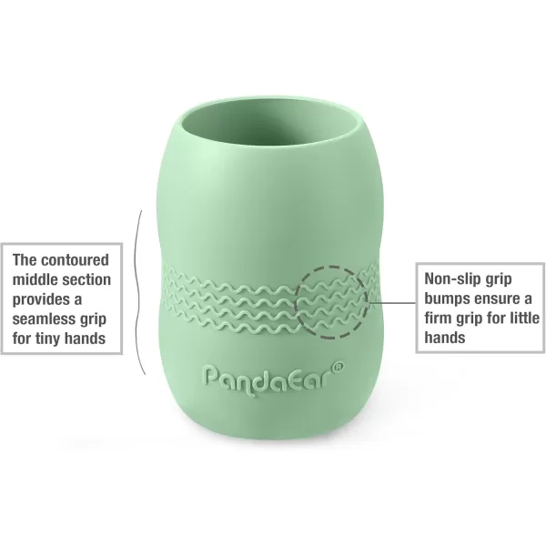 PandaEar Silicone Baby Feeding Set 612 Months Baby LED Weaning Supplies Infant Toddler Feeding Set Silicone Baby Bib  Baby Plate with Suction  Baby Cup  Baby Bowls and Spoon First Stage SetGreen