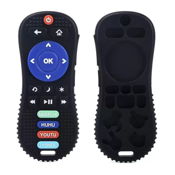 PandaEar Silicone Baby Teething Toys  Remote Control Teether Toys for Babies 618 Months  BPA Free Sensory Chew Toys Natural Freezer Safe for Infants Toddlers