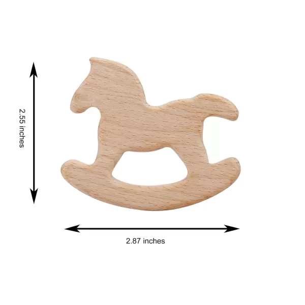 PandaEar Silicone Pacifier Clips for Boys and Girls 4 Pack Baby Binky Holder Clips Pacifier Strap Lanyard Chain ampamp Wooden Teething Toy with One Piece Design Fit All Teethers Toys Neutral