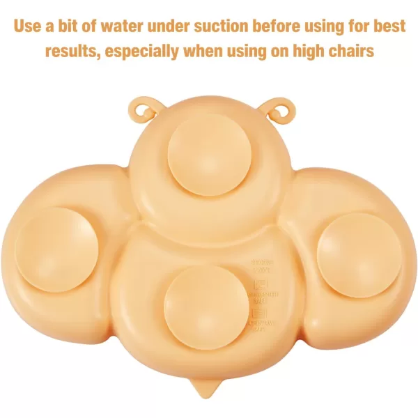 PandaEar Silicone Suction Plates with 3 Spoons Forks for Babies ampamp Toddlers Divided Unbreakable Toddler Plate Baby Led Weaning Supplies Self Feeding Eating Utensils BPAFree