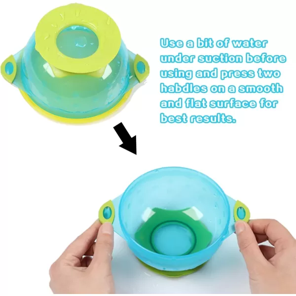 PandaEar Stay Put Spill Proof Stackable Baby Suction Bowls 3 Sizes for Toddlers with Silicone Feeding Utensils and Secure Lids BPA Free