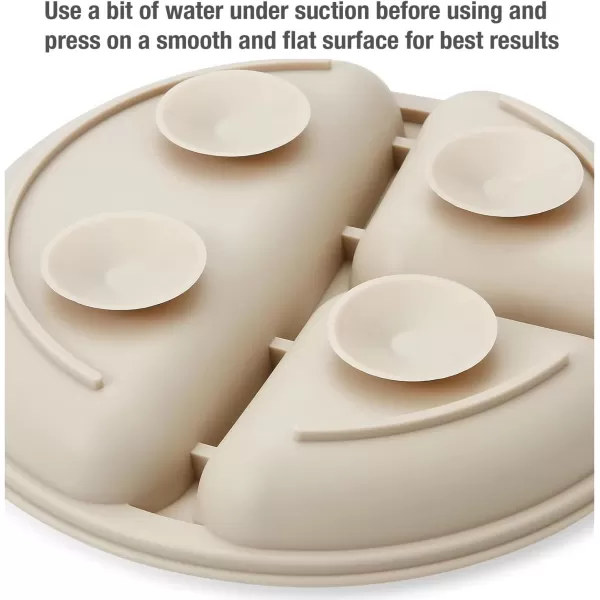 PandaEar Suction Plates for Toddler 3 Pack Divided Baby Plates with Suction 100 Food Grade Silicone Toddler Plates NonSlip Baby Led Weaning Supplies Microwave ampamp Dishwasher Safe