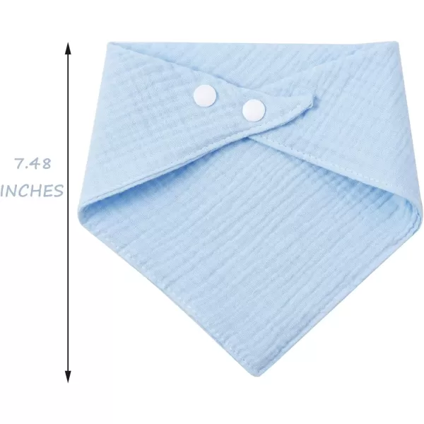 PandaEar 10 Pack Muslin Baby Bibs 100 Cotton Baby Bandana Drool Bibs for Newborns Unisex Boys Girls 10 Colors Set Absorbent Bandana Bibs for Teething ampamp Drooling