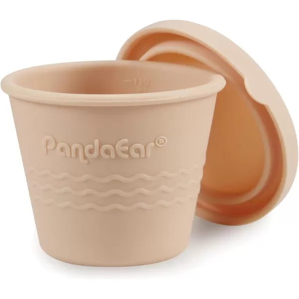 PandaEar 12 Pack Silicone Baby Food Storage Containers 4 oz Reusable Small Snack Containers Freezer Storage with Airtight Lids Leak Proof for Infants Kids Babies Microwave ampamp Dishwasher Safe