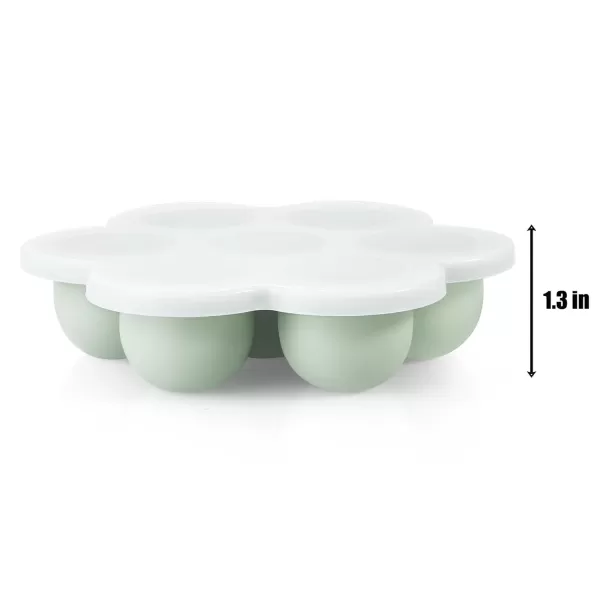 PandaEar 3 Pack Baby Food Freezer Tray with Lids Silicone Baby Fruit Food Feeder Teether Tray Baby Food Storage Container Ice Cube Tray Maker for Homemade Baby Food BlueGreenCarnationPinkGreenLinen