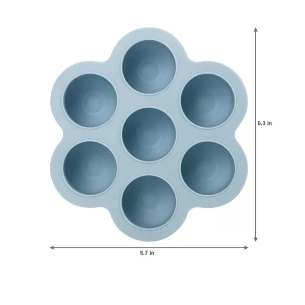 PandaEar 3 Pack Baby Food Freezer Tray with Lids Silicone Baby Fruit Food Feeder Teether Tray Baby Food Storage Container Ice Cube Tray Maker for Homemade Baby Food BlueGreenCarnationBlueGreenCarnation