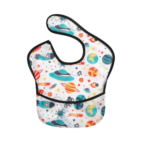 PandaEar 3 Pack Super Light Weight Baby Bib Waterproof Washable Stain Oil and Odor Resistant 1248 Months BoyBoy