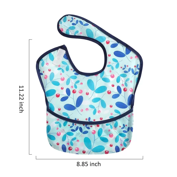 PandaEar 3 Pack Super Light Weight Baby Bib Waterproof Washable Stain Oil and Odor Resistant 1248 Months BoyGirl