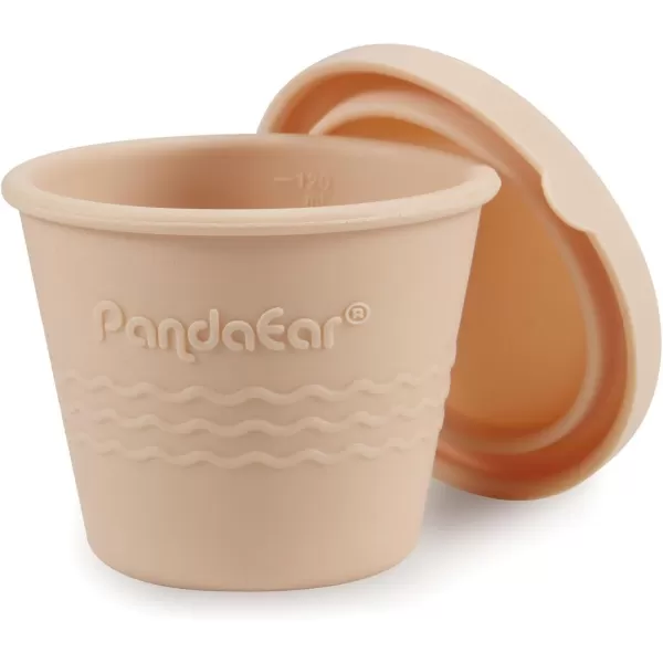 PandaEar 6 Pack Silicone Baby Food Storage Containers 4 oz small Food Containers with Lids Reusable Baby Snack Containers for Kids Toddler Homemade Baby Food Freezer Storage Freezer Safe