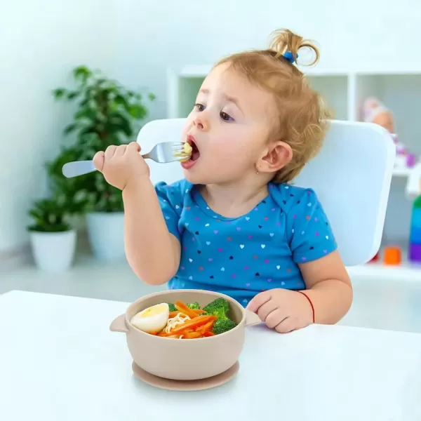 PandaEar 6 Piece Kids Silverware Cutlery Flatware Set Toddler Baby Child Stainless Metal Utensils Baby Metal 3 Spoons 3 Forks 304 Stainless Steel