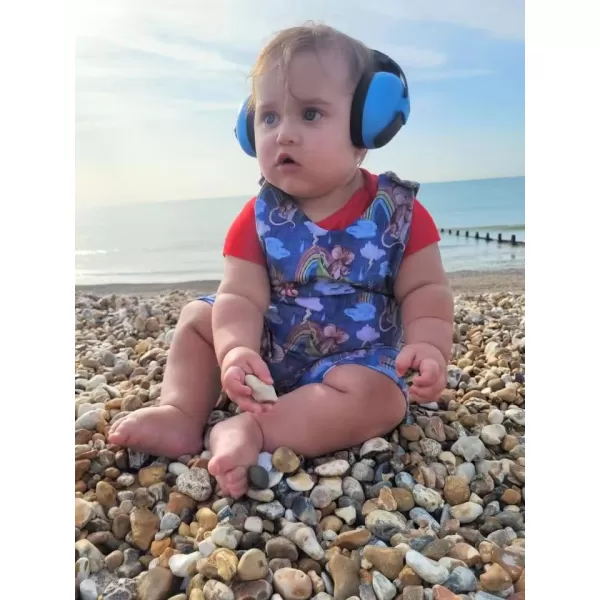 PandaEar Baby Ear Protection Noise Cancelling HeadPhones Ages 03 Years  Infant Hearing Protection Earmuffs BlueBlue