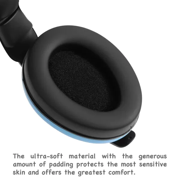 PandaEar Baby Ear Protection Noise Cancelling HeadPhones Ages 03 Years  Infant Hearing Protection Earmuffs BlueBlue