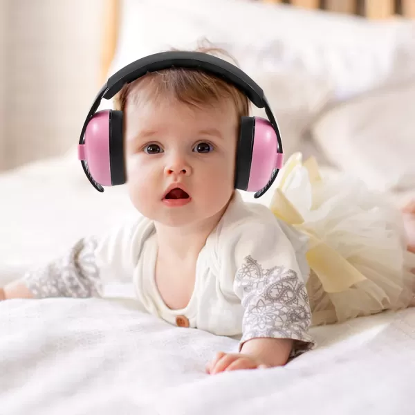 PandaEar Baby Ear Protection Noise Cancelling HeadPhones Ages 03 Years  Infant Hearing Protection Earmuffs BluePink