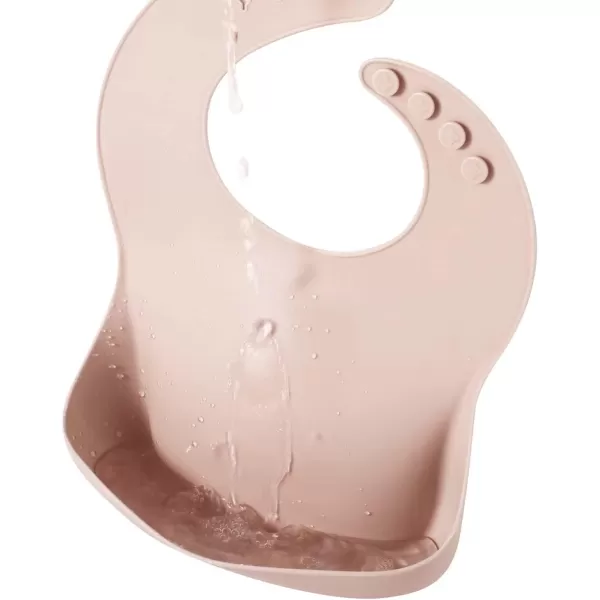 PandaEar Silicone Bibs for Babies Toddlers Girls Adjustable Waterproof BPA Free Soft Durable Bibs for eating with Large Pocket Food Catcher