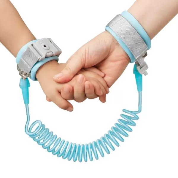 PandaEar Anti Lost Wrist Link Toddler Harness Walking Leash Safety Child Wristband Leashes for Babies Kids Blue