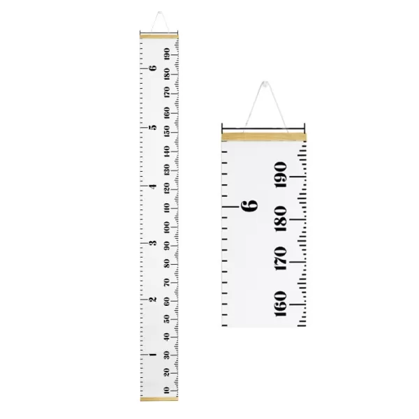 PandaEar Baby Height Growth Chart Ruler Kids Boys Girls  Removable Wall Decor Measurement 79quot x 79quot WhiteWhite
