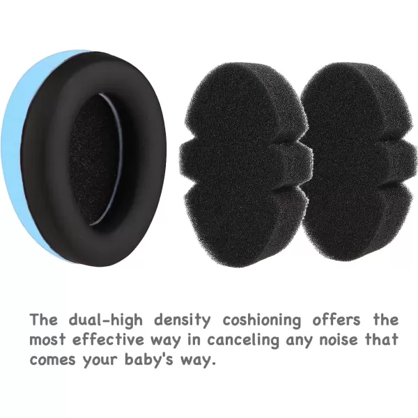 PandaEar Baby Ear Protection Noise Cancelling Headphones EarMuffs for Babies ampamp Toddlers 03 YearsBlue