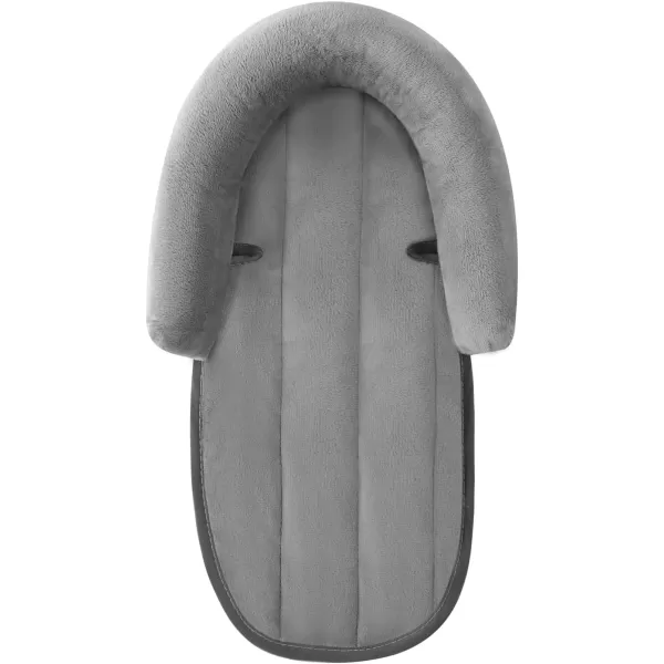 PandaEar Baby Head Support for Car Seat3 in 1 Infant Head Neck Body Support Soft Insert Cushion Pad for CarSeat Strollers Bouncer Black ampamp GreyBlack  Grey