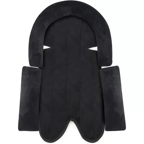 PandaEar Baby Head Support for Car Seat3 in 1 Infant Head Neck Body Support Soft Insert Cushion Pad for CarSeat Strollers Bouncer Black ampamp GreyBlack  Grey