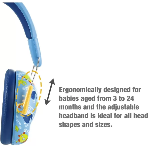 PandaEar Kids Ear Protection Noise Cancelling HeadPhones NRR 28dB Hearing Protection Earmuffs for Autism Children ToddlerBlue