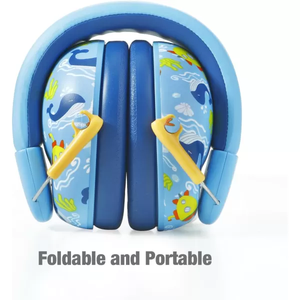 PandaEar Kids Ear Protection Noise Cancelling HeadPhones NRR 28dB Hearing Protection Earmuffs for Autism Children ToddlerBlue