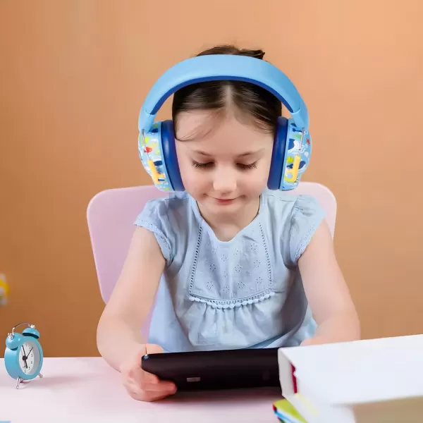 PandaEar Kids Ear Protection Noise Cancelling HeadPhones NRR 28dB Hearing Protection Earmuffs for Autism Children ToddlerBlue