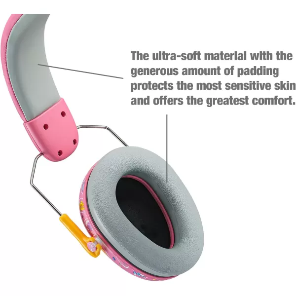 PandaEar Kids Ear Protection Noise Cancelling HeadPhones NRR 28dB Hearing Protection Earmuffs for Autism Children ToddlerPink