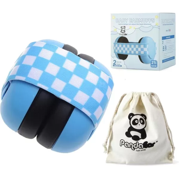 PandaEar Baby Ear Protection Noise Cancelling Headphones EarMuffs for Babies ampamp Toddlers 03 YearsBlue