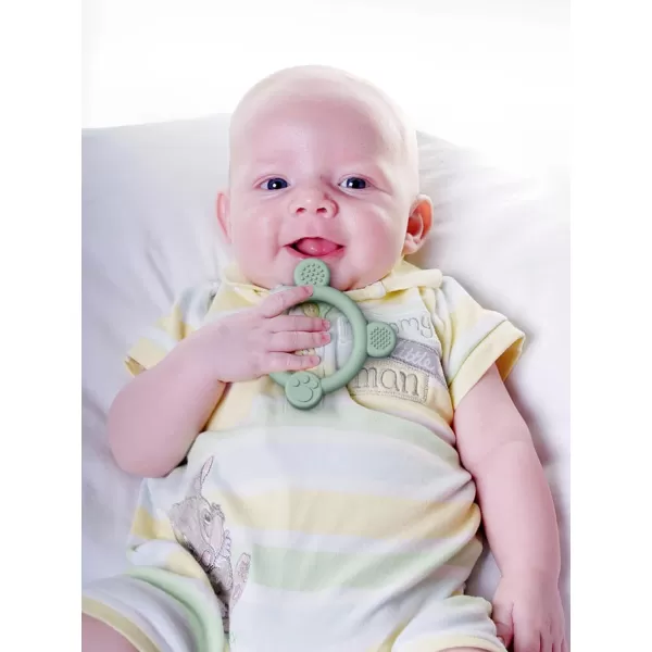 PandaEar 3 Pack Baby Teething Toys Silicone for Babies 06 Months Baby Teething Rings 6 to 12 Months Silicone Baby Teether BPA Free Teething Relief Soothing Sore Gums and Easy to Hold