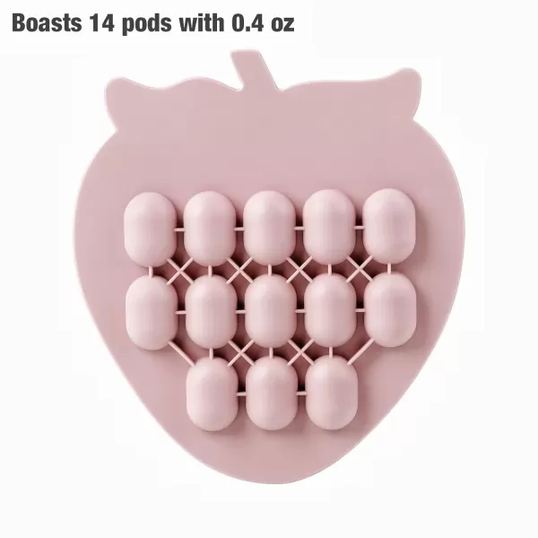 PandaEar Baby Food Freezer Tray ampamp 2 Pack Baby Fruit Food Feeder Pacifier Baby Fruit Food Feeder Teether Tray Ice Cube Maker Breastmilk Popsicle Molds for Baby Teething Relief