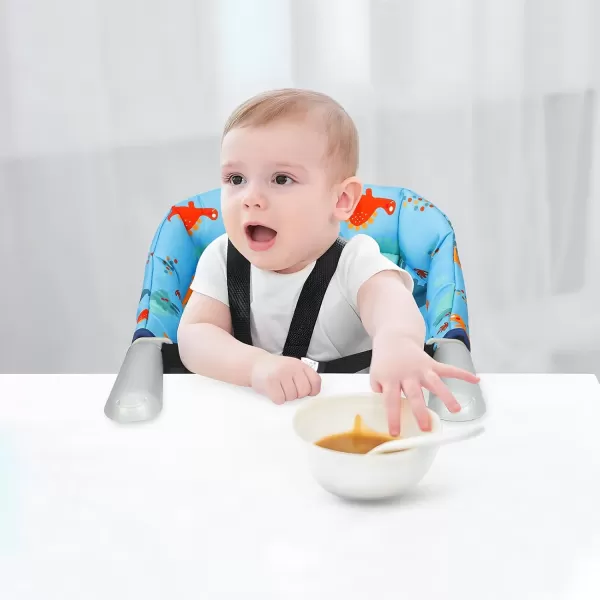 PandaEar Quick Clip On High Chair with Storage Bag Portable High Chair That Attaches to Table Hook On Baby Seat for Table