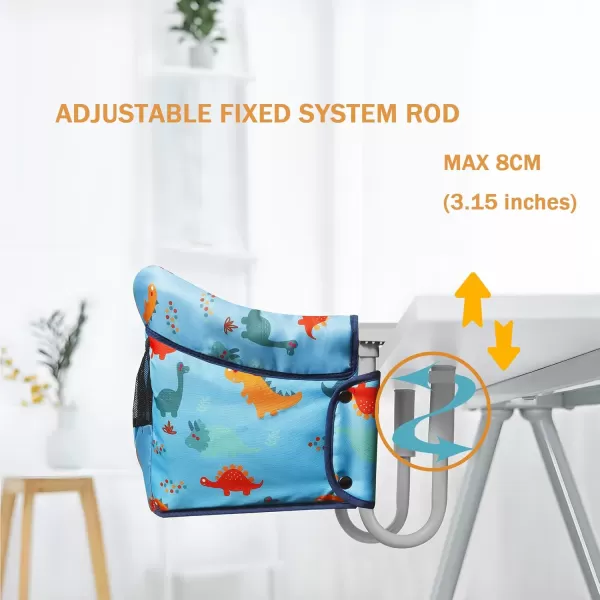 PandaEar Quick Clip On High Chair with Storage Bag Portable High Chair That Attaches to Table Hook On Baby Seat for Table