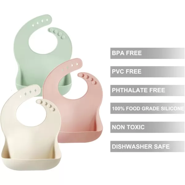 PandaEar Baby Bibs ampamp Baby Spoons and Fork