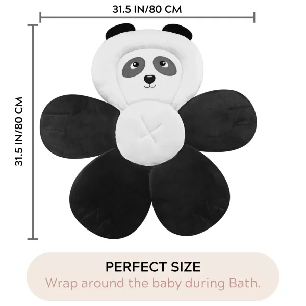 PandaEar Baby Bath Pad for Infant Newborn  Bath Seat Soft Frog Cushion Mat for Sink Bathtub Essentials Shower Gift GreenBlack
