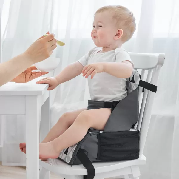 PandaEar Travel Booster Seat Portable High Chair for Dining Table Compact Lightweight Travel Seat with Adjustable StrapsToddlers Baby Kids Boys Girls