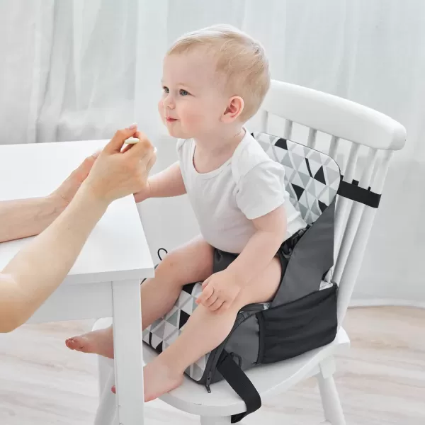 PandaEar Travel Booster Seat Portable High Chair for Dining Table Compact Lightweight Travel Seat with Adjustable StrapsToddlers Baby Kids Boys Girls