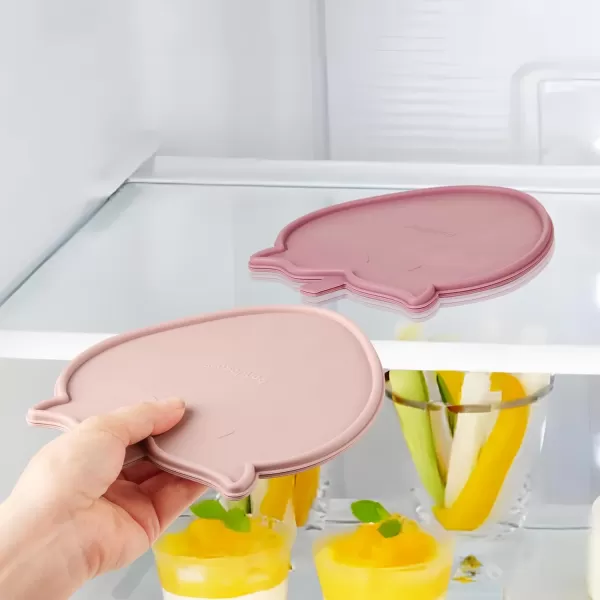 PandaEar 2 Pack Baby Food Freezer Tray with Lid Silicone Baby Fruit Food Feeder Teether Tray 13 x 05 oz Baby Food Storage Container Ice Cube Tray Maker for Homemade Baby Food ampamp Breast Milk