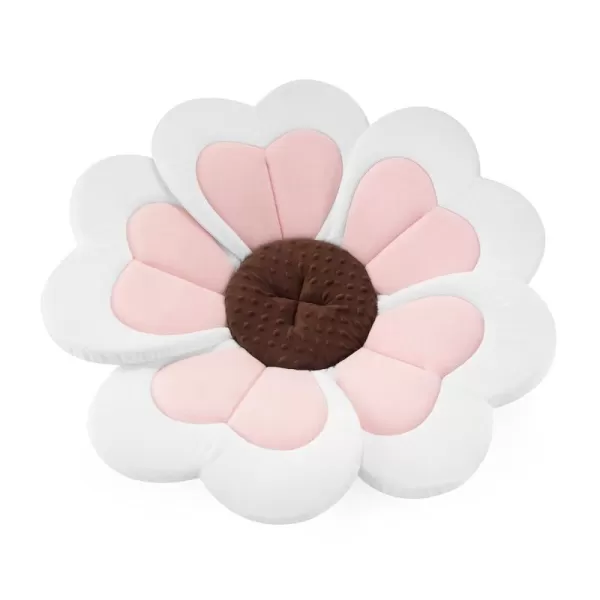 PandaEar Baby Bath Pad for Infant Newborn Bath Baby Bath Seat to Toddler 0 to 6 Months and Up Soft Flower Petals for Sink Bathtub Essentials Shower Gift Pink Heart