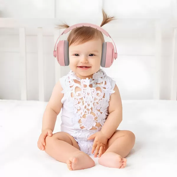 imagePandaEar Baby Ear Muffs 2in1 Baby Ear Protection Noise Cancelling Headphones Ages 03 Years Infant Hearing ProtectionPink