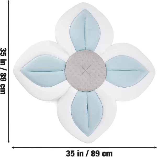 imagePandaEar Baby Lotus Bath Flower Pad for Infant Newborn Soft Baby Flower Bath Petals for Sink Bathtub Essentials Shower Gift BlueBlue