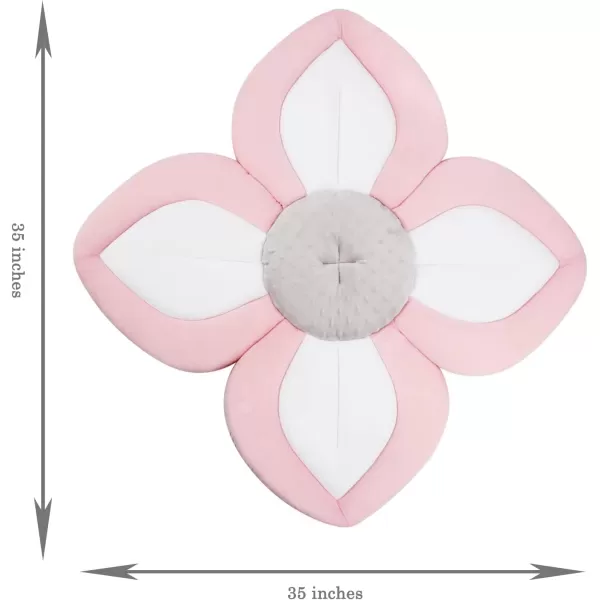 imagePandaEar Baby Lotus Bath Flower Pad for Infant Newborn Soft Baby Flower Bath Petals for Sink Bathtub Essentials Shower Gift BluePink