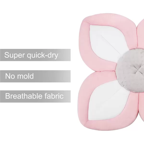 imagePandaEar Baby Lotus Bath Flower Pad for Infant Newborn Soft Baby Flower Bath Petals for Sink Bathtub Essentials Shower Gift BluePink