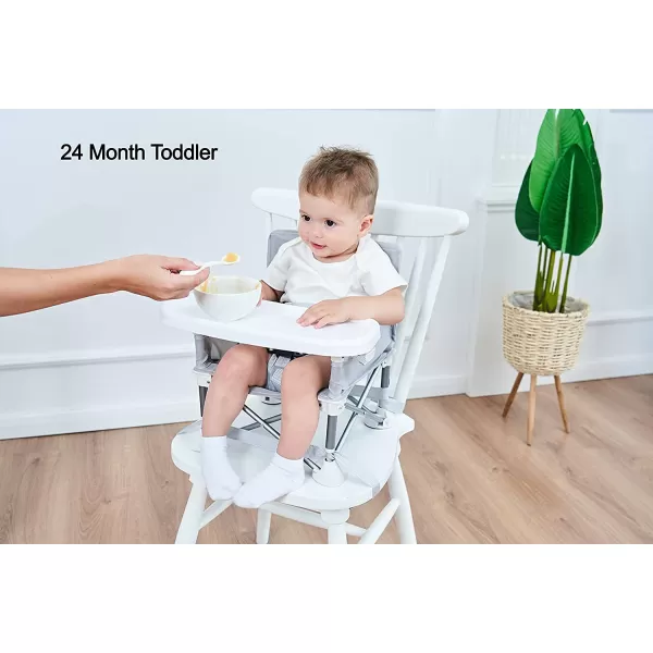 imagePandaEar Portable Baby Seat Travel Compact Fold with Straps for IndoorOutdoor Use Great for Camping Beach Lawn Toddlers Kids Boys Girls with Placemat PinkGrey