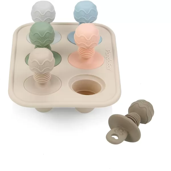 imagePandaEar Silicone Popsicle Molds Mini Breastmilk Popsicle Molds with Sticks ampamp 6Cavity for Baby Teething Relief Frozen Breast Milk Teether Popsicle Maker Ice Pop Molds for Infant