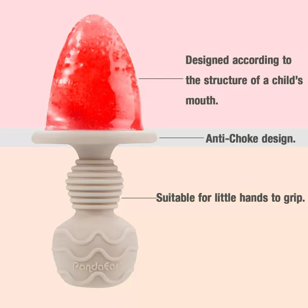 imagePandaEar Silicone Popsicle Molds Mini Breastmilk Popsicle Molds with Sticks ampamp 6Cavity for Baby Teething Relief Frozen Breast Milk Teether Popsicle Maker Ice Pop Molds for Infant