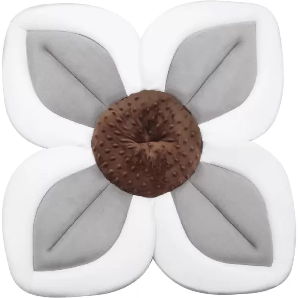 imagePandaEar Baby Lotus Bath Flower Pad for Infant Newborn Soft Baby Flower Bath Petals for Sink Bathtub Essentials Shower Gift BlueGrey