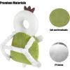 imagePandaEar Baby Head Protection Backpack Toddler Adjustable Walking Head Protector Head Protection Backpack Wear Safety Pad for Falling Crawling and Walking Green