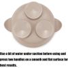 imagePandaEar 3 Pack Silicone Suction Baby Bowls ampamp 3 Baby Feeding Spoons  NonSlip Stay Put Bowls ampamp Soft Silicone First Stage Spoons for Toddlers BPAFree Baby Led Weaning Set