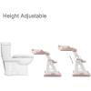 imagePandaEar Training Toilet Ladder Toilet Potty Training Seat with Step Stool Ladder PinkPink